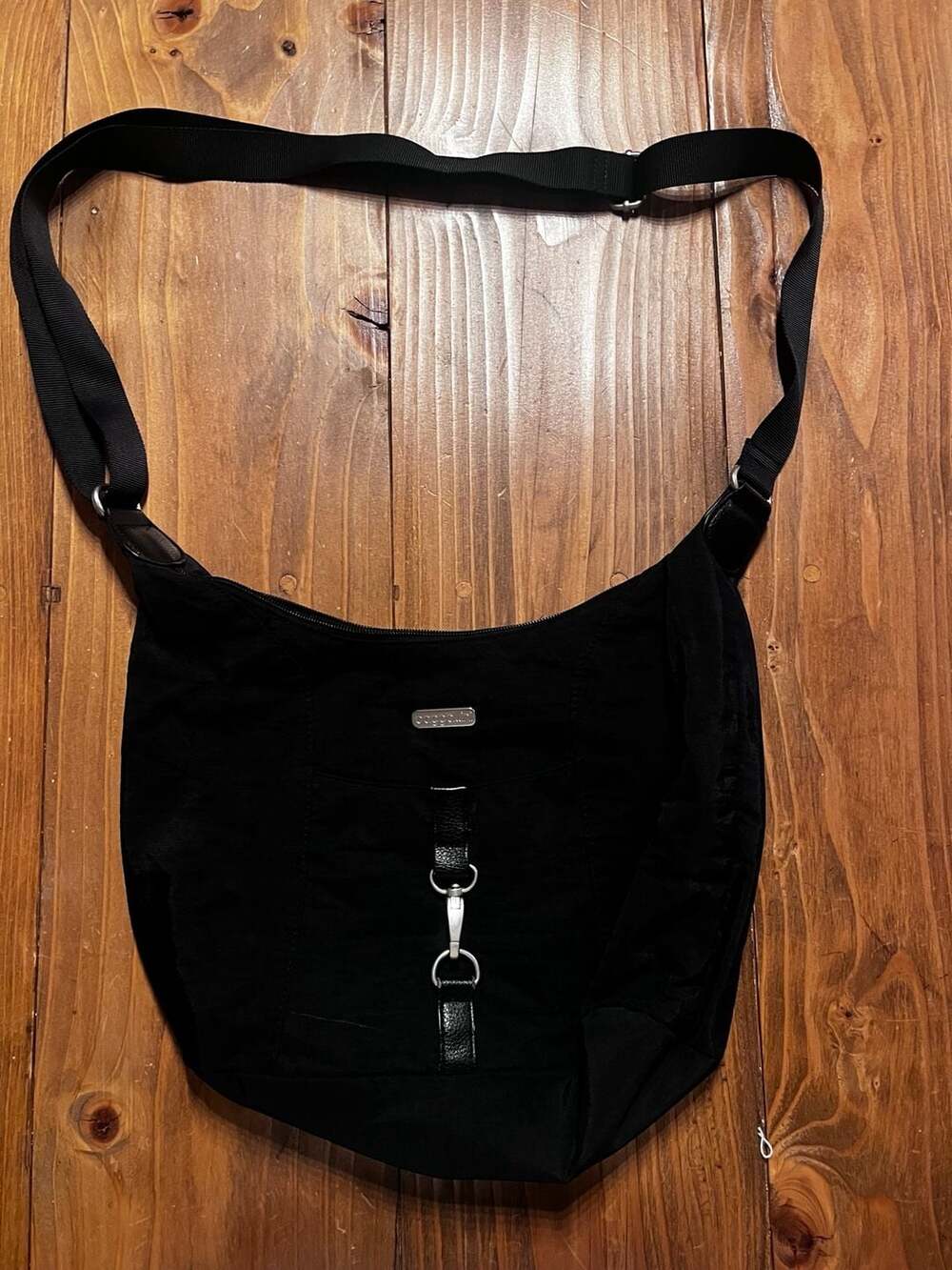 Baggallini Nylon Crossbody Shoulder Bag in Black